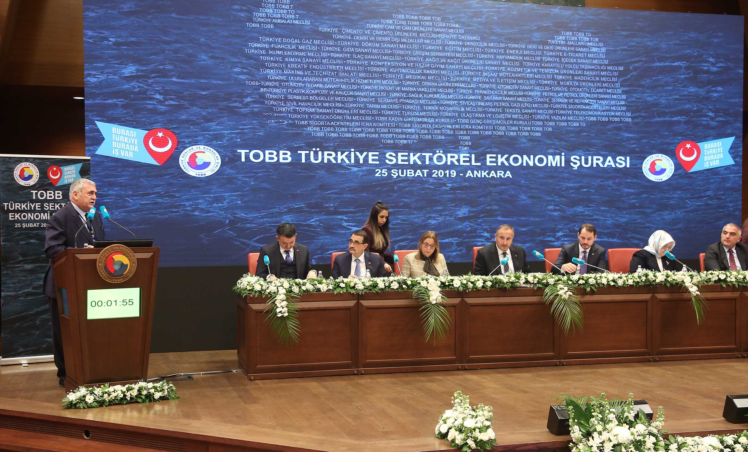 TOBB Türkiye Sektörel Ekonomi Şurası, 7 bakanın katılımıyla gerçekleştirildi