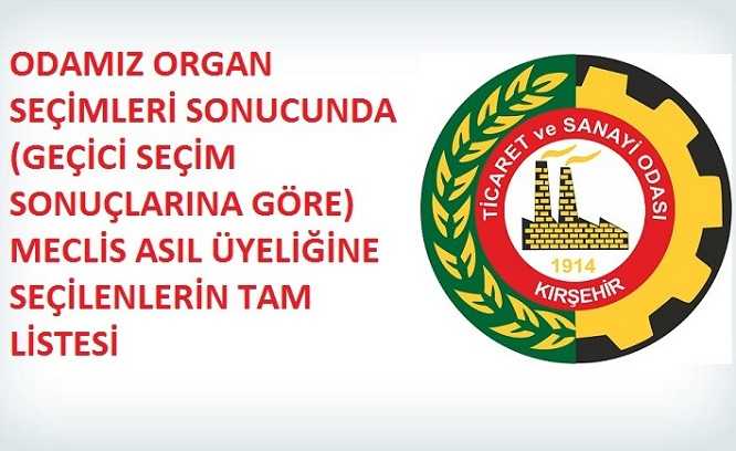 ODAMIZ ORGAN SEÇİMLERİ TAMAMLANDI
