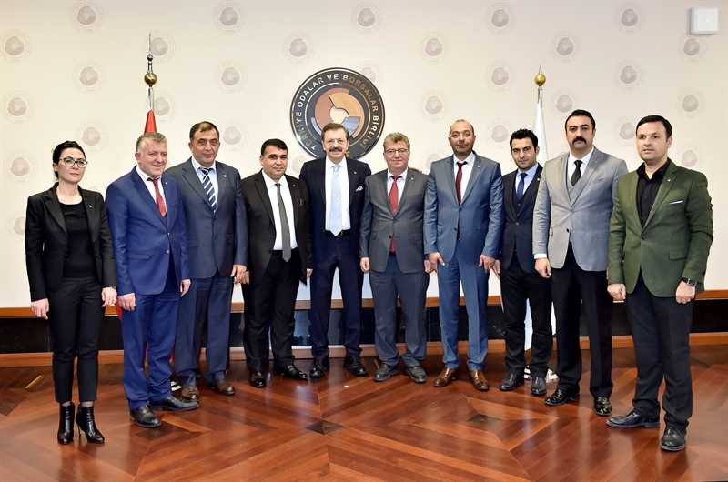 ODAMIZ’DAN TOBB BAŞKANIMIZ RİFAT HİSARCIKLIOĞLU’NA ZİYARET