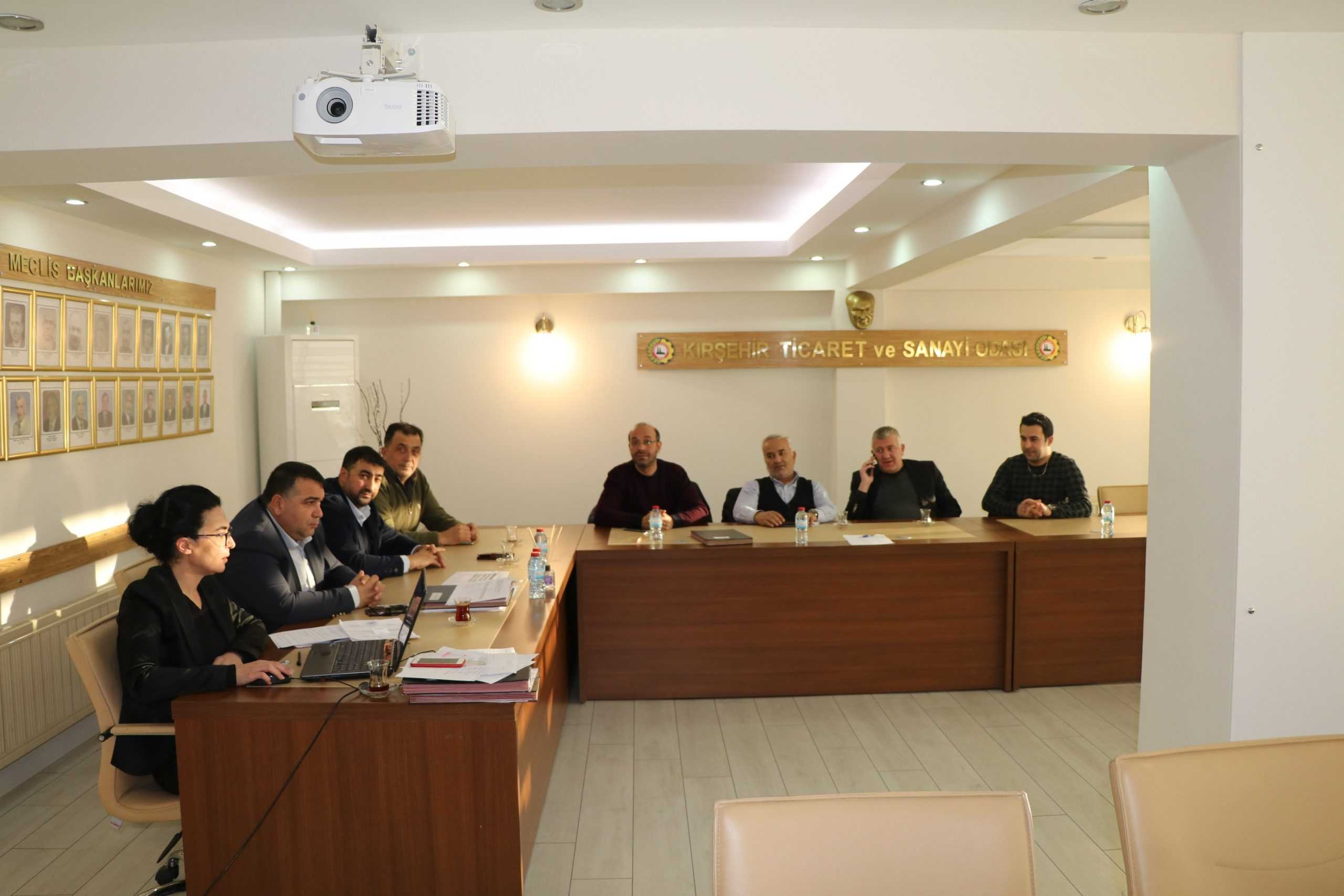 KIRŞEHİR TSO HAFTALIK OLAĞAN YÖNETİM KURULU TOPLANTIMIZ YAPILDI