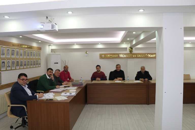 KIRŞEHİR TSO HAFTALIK OLAĞAN YÖNETİM KURULU TOPLANTIMIZ YAPILDI