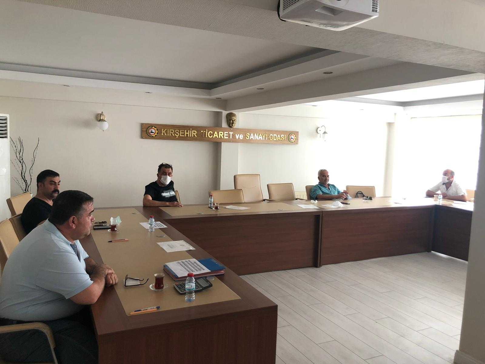 KIRŞEHİR TSO HAFTALIK OLAĞAN YÖNETİM KURULU TOPLANTIMIZ YAPILDI