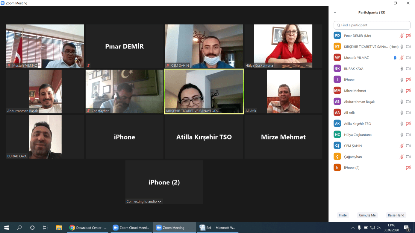 ONLINE MESLEK KOMİTELERİ MÜŞTEREK TOPLANTISI YAPILDI