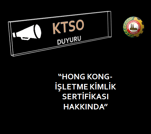 HONG KONG İŞLETME KİMLİK SERTİFİKASI HAKKINDA