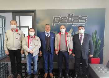 BAŞKANIMIZDAN PETLAS GENEL MÜDÜRÜ HAKAN YALNIZ’A ZİYARET