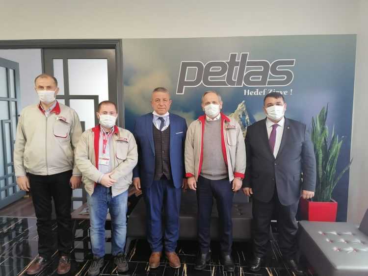 BAŞKANIMIZDAN PETLAS GENEL MÜDÜRÜ HAKAN YALNIZ’A ZİYARET