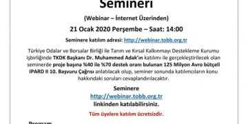 IPARD Kırsal Kalkınma Destekleri Bilgilendirme Semineri