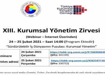 XIII. KURUMSAL YÖNETİM ZİRVESİ