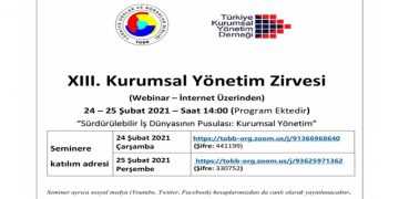 XIII. KURUMSAL YÖNETİM ZİRVESİ