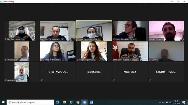 ODALAR VE BORSADAN ZOOM ÜZERİNDEN MÜŞTEREK TOPLANTI