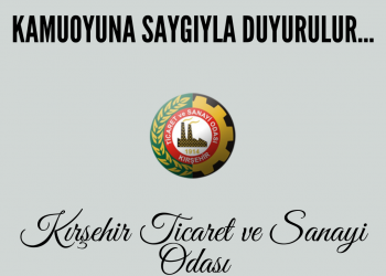 KAMUOYUNA SAYGIYLA DUYURULUR