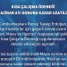 KISA ÇALIŞMA ÖDENEĞİ UZATILDI