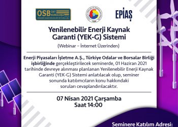 YEK-G SEMİNERİ – 7 NİSAN SAAT 14:00