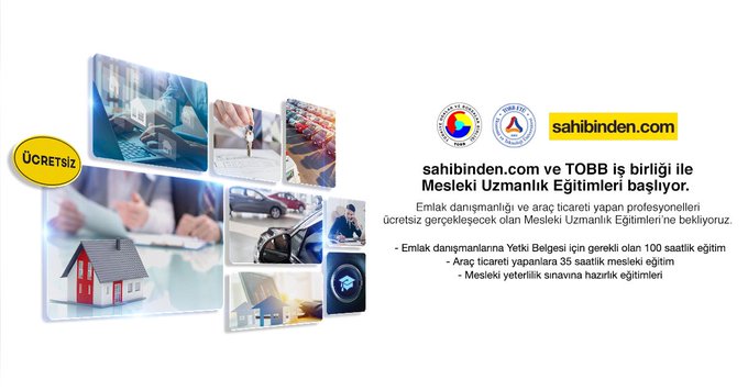 Sahibinden.com ve TOBB İşbirliği ile Mesleki Uzmanlık Eğitimleri Başlıyor