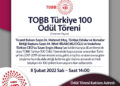 Türkiye100 ödül Töreni