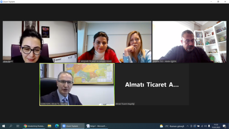 ALMATI TİCARET ATAŞESİ SIDDIK KAYA İLE TOPLANTI GERÇEKLEŞTİRDİK.