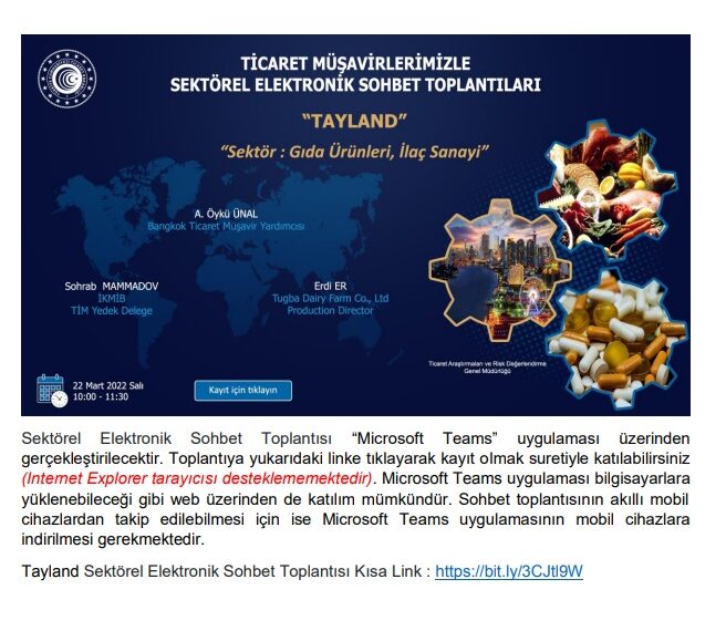 Sektörel Elektronik Sohbetler-Tayland