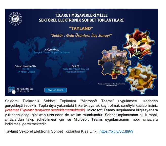 Sektörel Elektronik Sohbetler-Tayland
