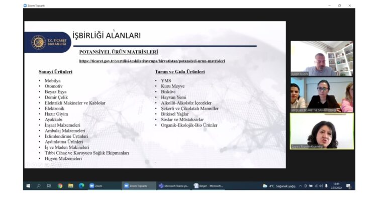 ZAGREB TİCARET MÜŞAVİRLİĞİ İLE TOPLANTI GERÇEKLEŞTİRDİK