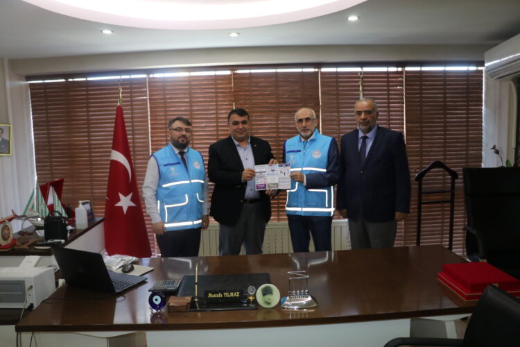 İl Müftüsü Mehmet Yaman Yönetim Kurulu Başkanımız Mustafa Yılmaz’ı Ziyaret Etti