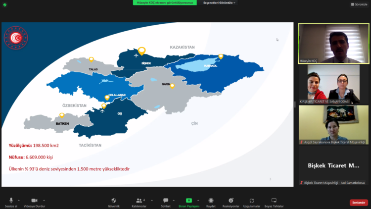 BİŞKEK TİCARET MÜŞAVİRLİĞİ İLE TOPLANTI GERÇEKLEŞTİRDİK