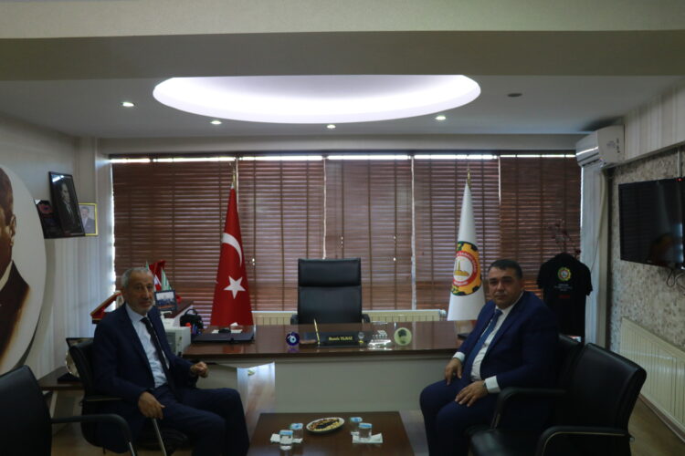 MİKAİL ARSLAN’DAN BAŞKANIMIZ MUSTAFA YILMAZ’A ZİYARET