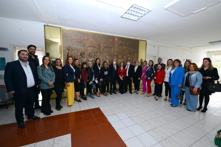İÇ ANADOLU BÖLGESİ KADIN GİRİŞİMCİLERİNDEN BELEDİYE BAŞKANI SELAHATTİN EKİCİOĞLU’NA ZİYARET