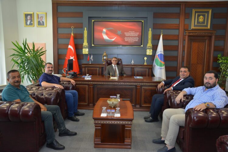 KIRŞEHİR TSO’DAN AHİ EVRAN ÜNİVERSİTESİ REKTÖRÜ Prof.Dr. Mustafa Kasım KARAHOCAGİL’E ZİYARET