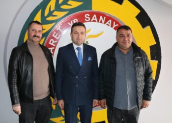 İL TARIM MÜDÜRÜ MUSTAFA İLMEÇ’DEN KIRŞEHİR TİCARET VE SANAYİ ODASI (KTSO) YÖNETİM KURULU BAŞKANI MUSTAFA YILMAZ’A İ-ADEYİ ZİYARETTE BULUNDU.