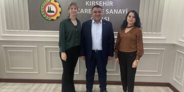 HALKBANK KIRŞEHİR MERKEZ ŞUBE MÜDÜRÜ ARZU ŞAMLI ve SELMA GÜMÜŞ’TEN ODAMIZA ZİYARET